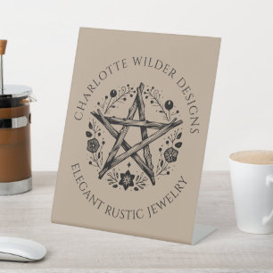 Signe De Table Rustique Pagan Wiccan Rustique Kraft Jewelry Desig