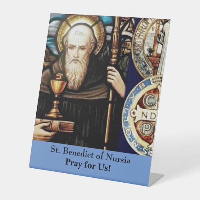 Signe De Table Saint Benoît de Nursia (Recto)