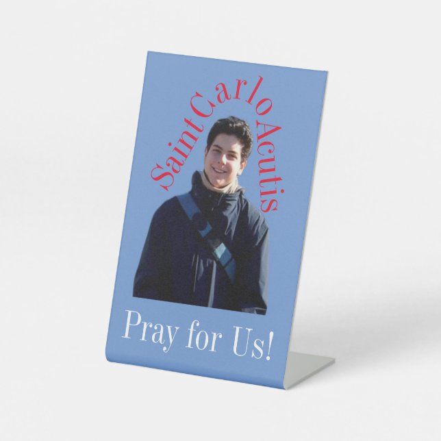 Signe De Table Saint Carlo Acutis (Recto)