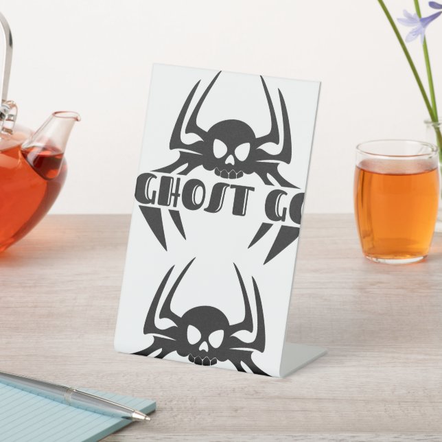 Signe De Table Saison Éffrayante de Ghost Go (In SItu)