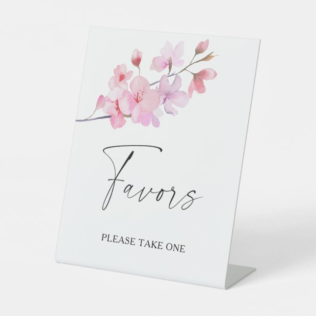 Signe De Table Sakura - faveurs de la mariée s'il vous plaît pren (Recto)