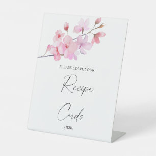 Signe De Table Sakura - Votre carte de recettes ici Poster