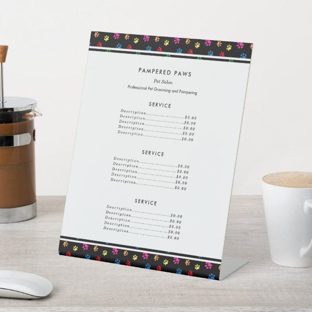 Signe De Table Salon professionnel pour animaux de compagnie Empr (In SItu)