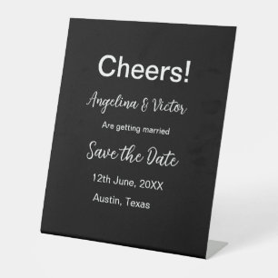 Signe De Table Salutations enregistrer la date simple minimaliste