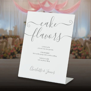 Signe De Table Saveurs de gâteau Signature Gris Argenté