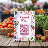 SCAN POUR PAYER QR Marché des agriculteurs Stand d