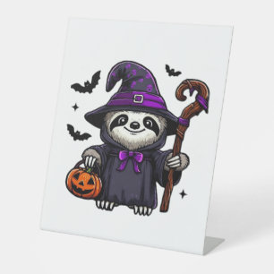 Signe De Table Scary Halloween Sloth Witch Costume Casquette Mer 