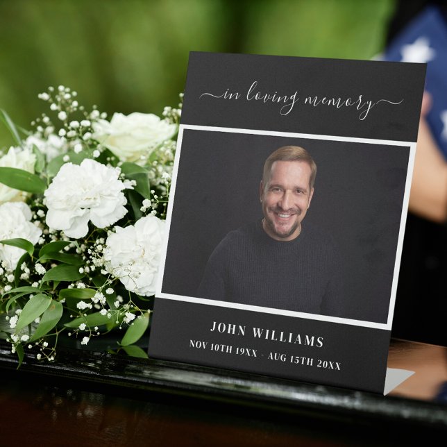 Signe De Table Scénario de réception de la photographie noire fun (Créateur téléchargé)