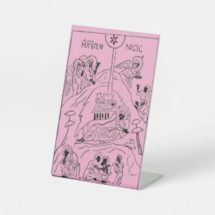 Signe De Table Scène minimale de la Nativité orthodoxe