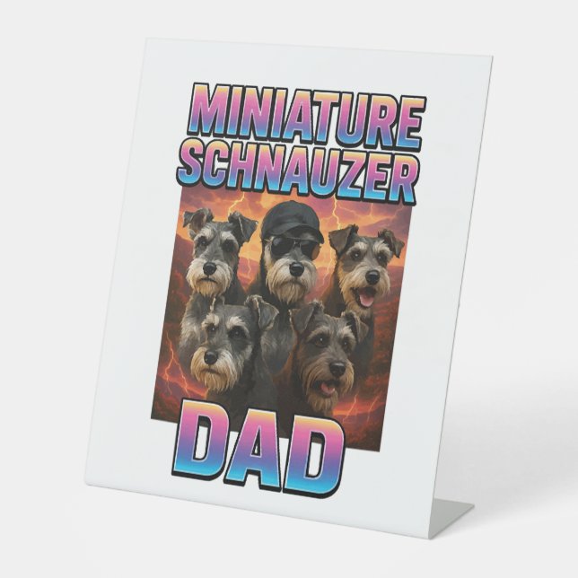 Signe De Table Schnauzer miniature (Recto)