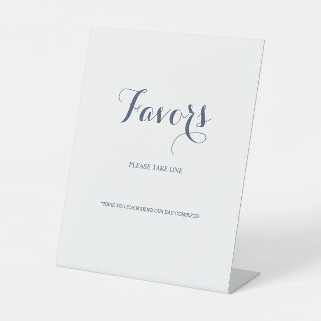 Signe De Table Script De Calligraphie Minimal Favoriser S'Il Vous (Recto)
