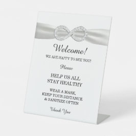 Signe De Table Sécurité des Mariages d'infinité de diamants du ru