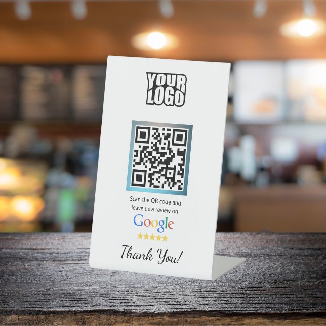 Signe De Table Serveur Google avec code QR (Créateur téléchargé)