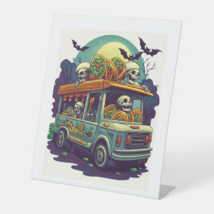Signe De Table Service de livraison de monstre Halloween