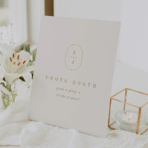 Signe De Table SHYLAH Gold Cream Boho Vintage Wedding Photo Booth