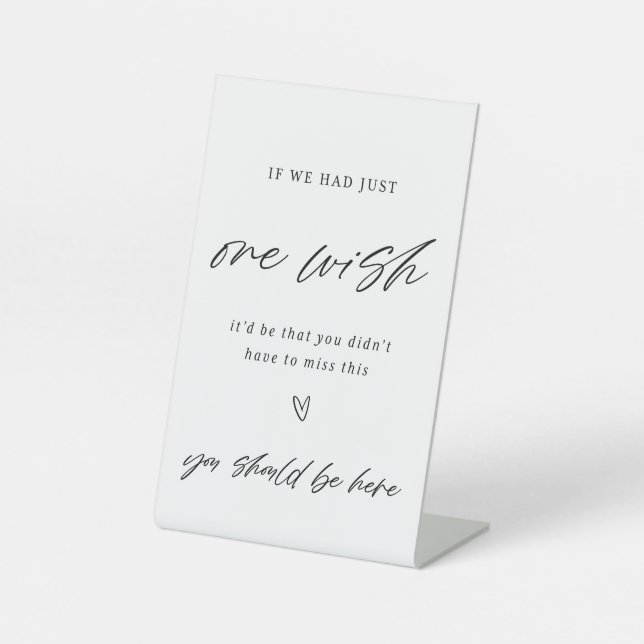 Signe De Table Si Nous Avons Un Signal Mariage Souhaitable (Recto)