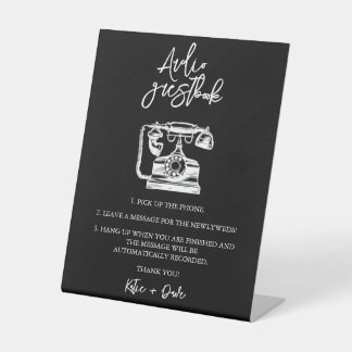 Signe De Table Signal Mariage du livre d'or audio