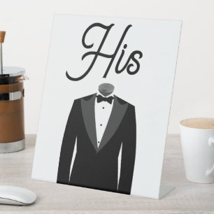 Signe De Table Signal Pedestal - Son Mari Tuxedo
