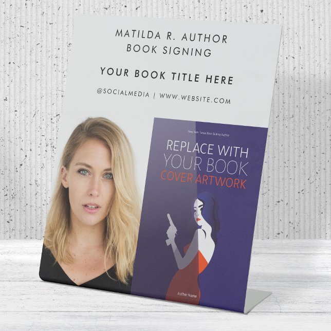 Signe De Table Signature du livre | Auteur Couverture de livre pr (Créateur téléchargé)