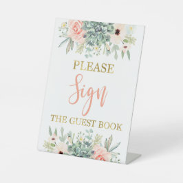 Signe De Table Signer les succulents du livre d'or