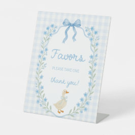 Signe De Table Silly Little Goose Baby Shower Favors