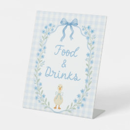 Signe De Table Silly Little Goose Baby Shower Food & Drinks Table