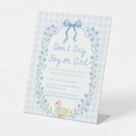 Signe De Table Silly Little Goose Baby Shower Game