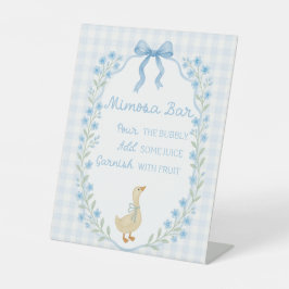 Signe De Table Silly Little Goose Baby Shower Mimosa Bar