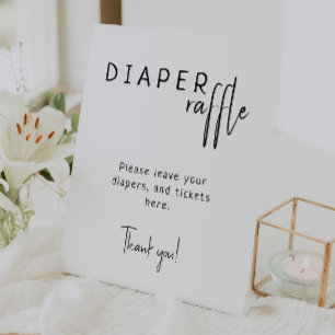 Signe De Table Simple Baby shower Neutre Moderne