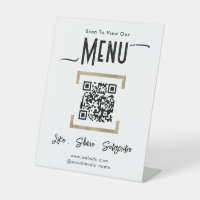 Simple Business Menu Connect Piedestal Sign