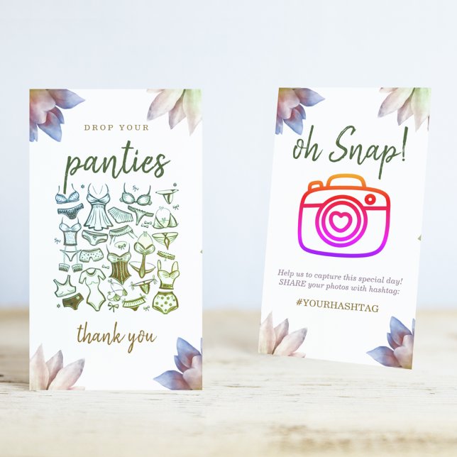 Signe De Table Simple Classique Fleurs Mariage Douche (Classic floral charm for the bride-to-be)