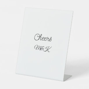 Signe De Table Simple minimal ajouter nom acclamations couple nom