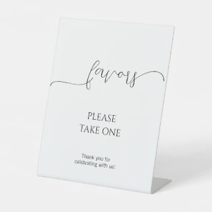 Signe De Table Simple minimal Script Wedding Favor