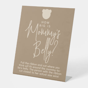 Signe De Table Simple minimaliste moderne Baby shower d'ours jeu
