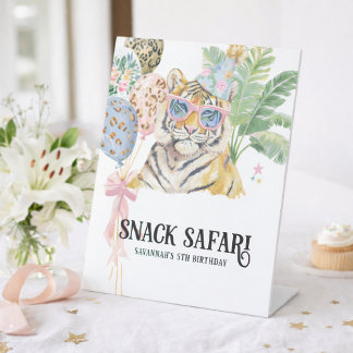 Signe De Table Snack Safari Jungle Birthday Party