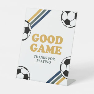 Signe De Table Soccer Anniversaire Bon Jeu Signal