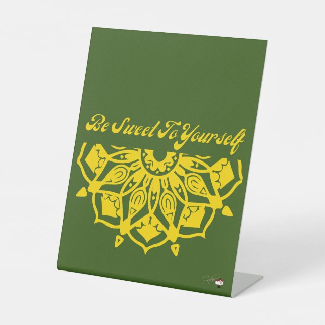 Signe De Table Sois Douce Pour Toi-Même (Recto)