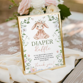 Signe De Table Some Bunny 8x10 Diaper Raffle Table Sign