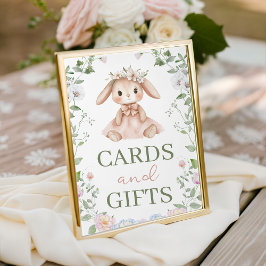 Signe De Table Some Bunny Cards and Gifts Table Sign