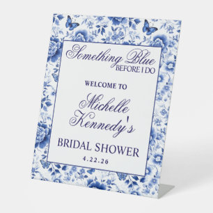 Signe De Table Something Blue Before I Do Floral Bridal Shower