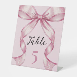 Signe De Table Sparkle Pink Coquette Bow 1st