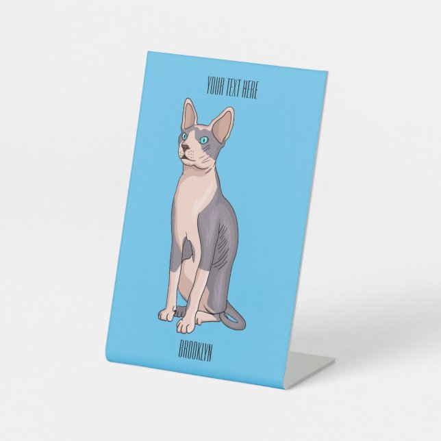 Signe De Table Sphynx cat (Recto)