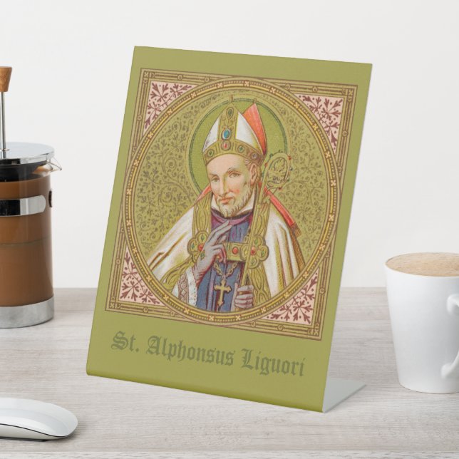 Signe De Table St. Alphonsus Liguori (SNV 02) (Carré) (In SItu)