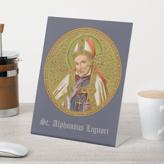 Signe De Table St. Alphonsus Liguori (SNV 02) (Round) (In SItu)