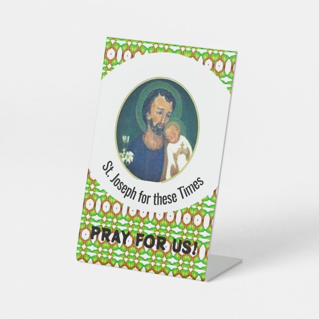 Signe De Table St Joseph pour ces Temps (Recto)