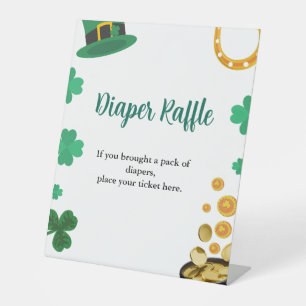 Signe De Table St Patrick Baby shower d'aquarelle tombole