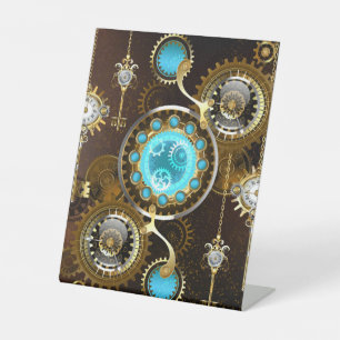 Signe De Table Steampunk Rusty Background