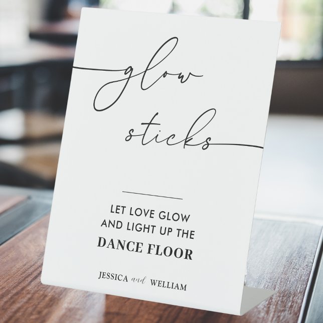 Signe De Table Stick Lumineuse Moderne Mariage Laisser l'amour si (Créateur téléchargé)