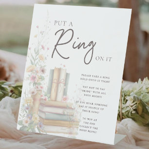 Signe De Table Storybook Floral Boho "Mettez une ceinture dessus"
