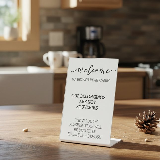 Signe De Table STR Location de courte durée (Créateur téléchargé)